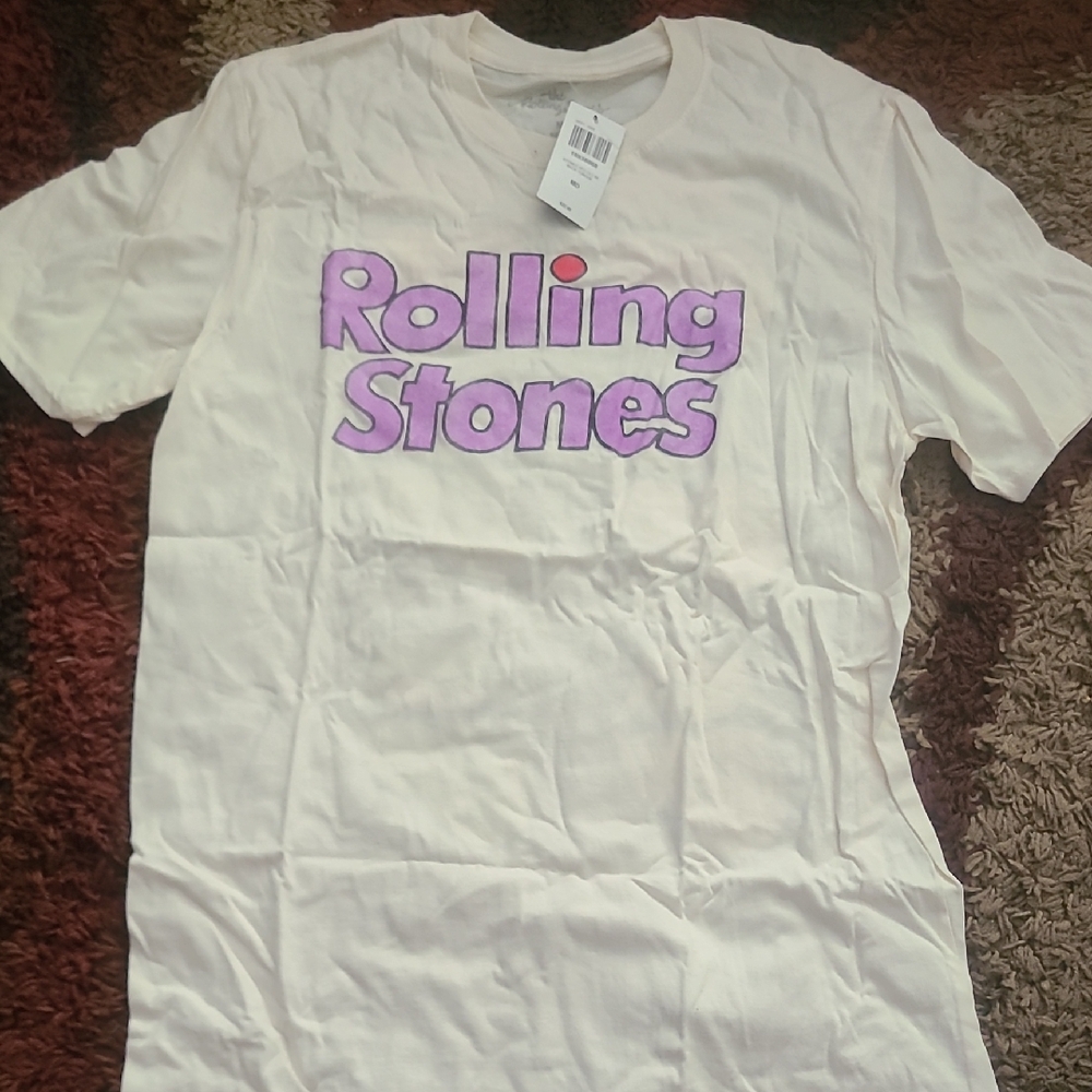 Hot Topic Cream Rolling Stones Tee